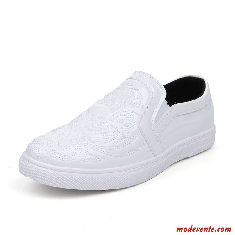 Mocassin Rouge Homme Soldes Vert Blanc Neigeux Mc22922