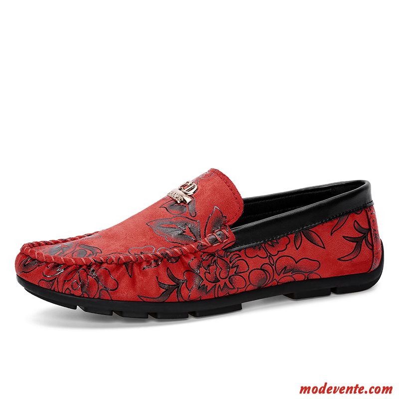 Mocassin Rouge Rose Homme Papayawhip Rose Choquant Mc23157