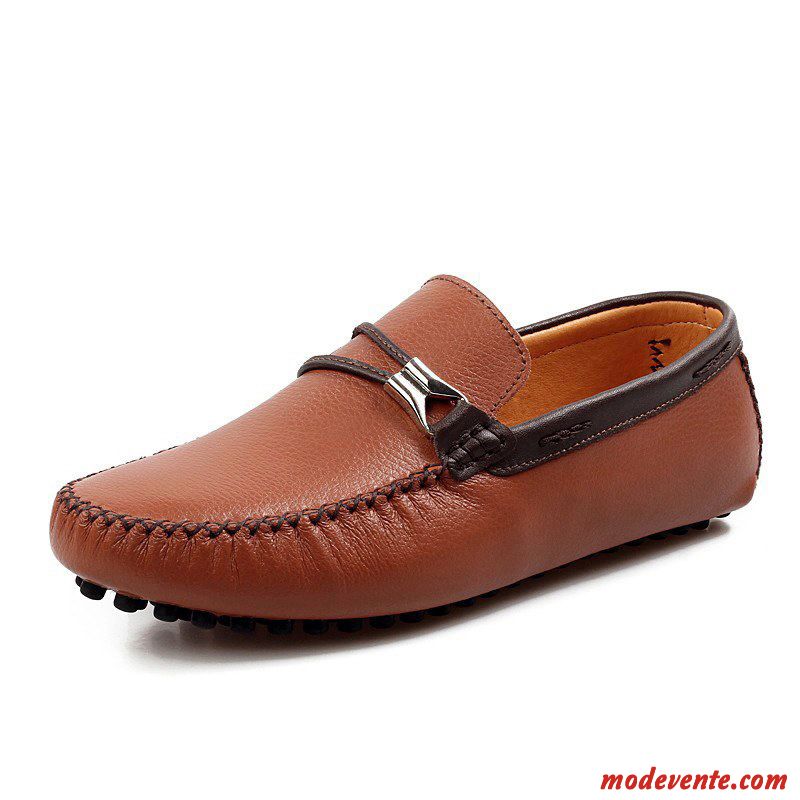 Mocassin Souple Homme Pas Cher Saumon Rose Saumon Mc23512