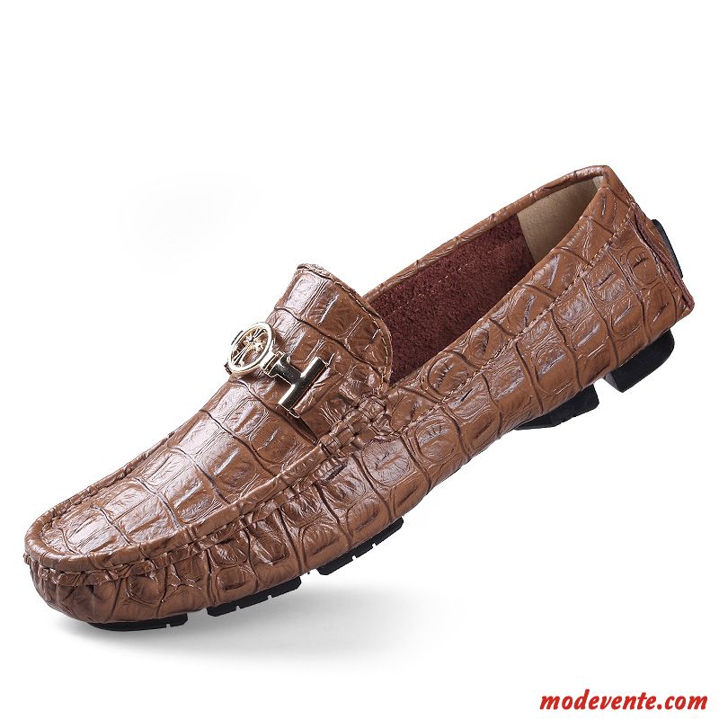 Mocassin Talon Homme Blanc D'huître Rose Saumon Mc23330