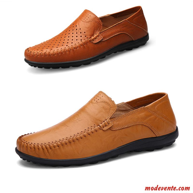 Mocassin Vernis Homme Noir Marron Mc23451