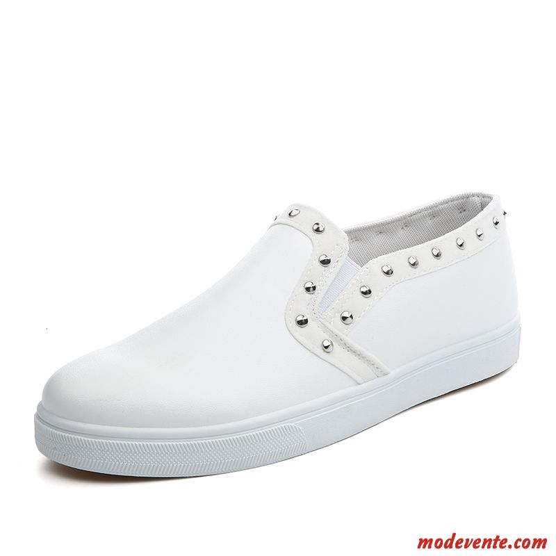 Mocassin À Talon Pas Cher Homme Tout Blanc Blanc Neigeux Mc22968