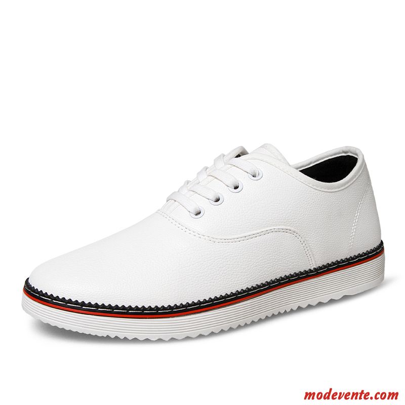 Mocassins Homme Pas Cher Cuir Blanc Neigeux Kaki Mc22881