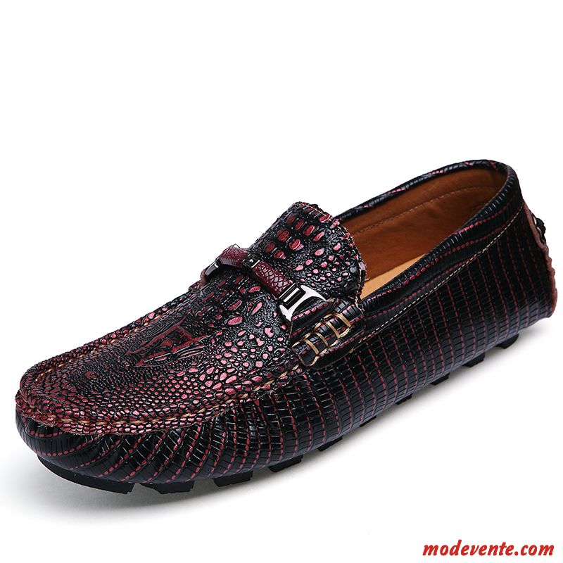 Mode Mocassins Homme Pas Cher Chocolat Violette Antique Mc23487